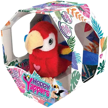 plyšák MOOSE ENTERPRISE LTD Veselí štěbetálci Červený papoušek