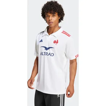 Dres na americký fotbal ADIDAS Replika ragbyového dresu francouzského národního týmu 2024/25 2XL BÍLÁ