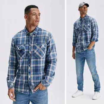 Pánská košile Diverse pánská košile, ležérní, dlouhý rukáv, regular střih, bavlna, velikost M