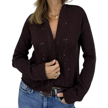 Pánský svetr LORO PIANA Brown Cardigan