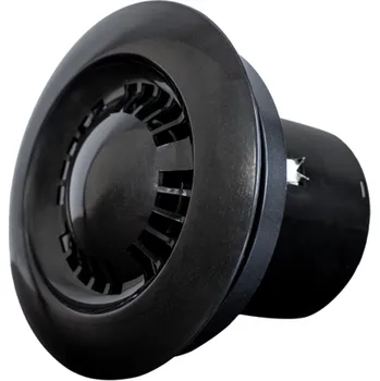 ventilátor do koupelny Lunar ventilátor koupelnový s časovačem a klapkou Ø 100 mm, 8W černý MakTrade 100-T