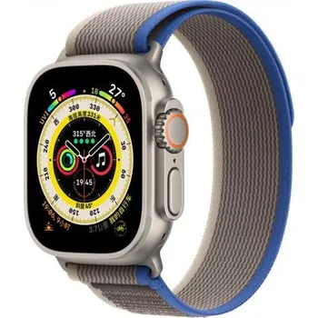 Řemínek na hodinky Nylonový řemínek trailový tah pro Apple Watch Ultra 49mm / 46mm / 45mm / 44mm / 42mm - modrošedý