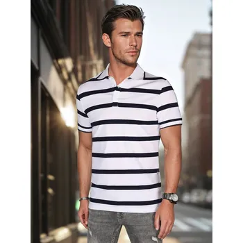 Pánské tričko Pánská polokošile Dstreet PX0644 Barva: Bílá, Velikost: XL