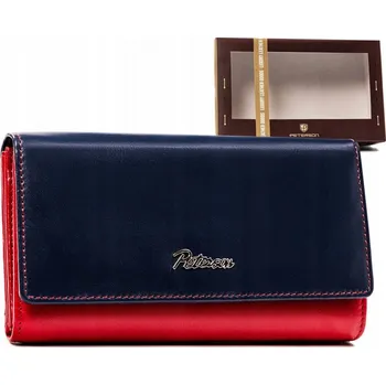 Peněženka Peterson dámská peněženka z pravé kůže modrá