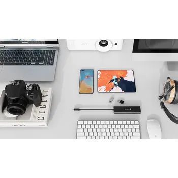 USB hub SWISSTEN HUB 8v1 USB-C 100W HDMI 4K LAN RJ45 2x USB-A 1x USB-C SD MICRO SD