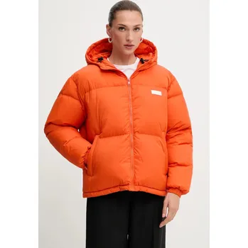 Péřová bunda MSGM oranžová barva, zimní, 3941MDH09.257623 23X, vel. 36