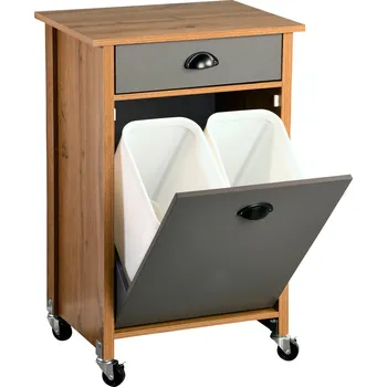 Servírovací stolek Kesper 25528 79 x 50 x 37 cm hnědý/šedý