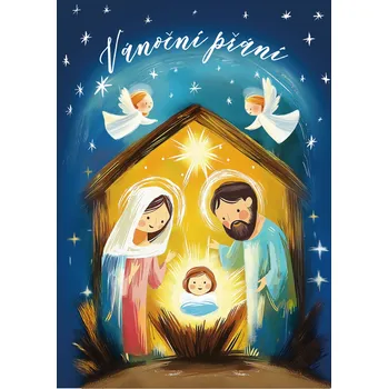 Party dekorace Vánoční hrací přání - Betlém