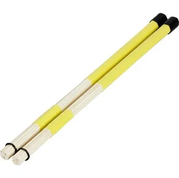 Klasická kytara Bambusové kartáče na bubny 40 cm 1 pár vysoce kvalitní bubenické paličky tyče pro jazz akustické i elektronické bicí různé barvy příslušenství žlutá