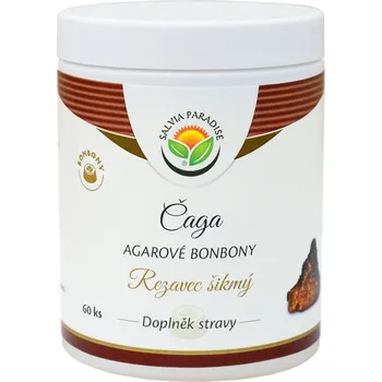 Přírodní produkt Salvia Paradise Čaga - rezavec šikmý agarové bonbony 60 ks