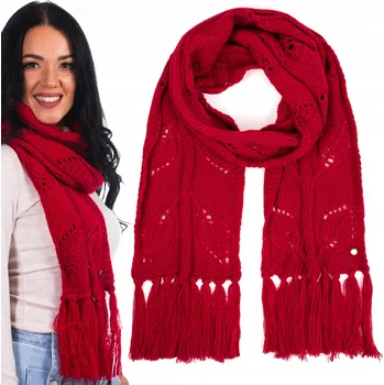 Šála ŠÁLA DÁMSKÁ HEYO ZIMNÍ DLOUHÁ MĚKKÁ TEPLÁ S TŘÁSNĚMI 180 cm