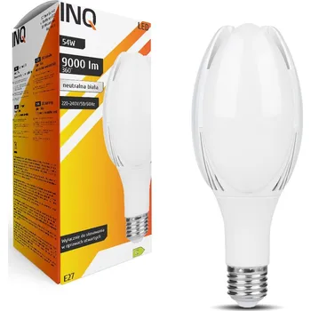 Žárovka LED žárovka E27 PROFI 54W Parková, pouliční T108 9000lm 4000K INQ ELS050NW