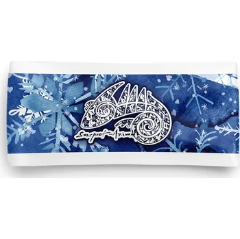 Sportovní čelenka Funkční čelenka SNOWFLAKES - Modrá / ONE SIZE