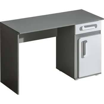 Psací stůl Slevadoma Psací stůl do dětského pokoje SOLETTA 9 | antracit / bílá