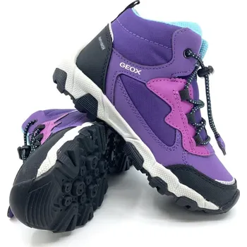 Dívčí polobotky Geox J Magnetar G.B ABX Violet/ Purple 28, Vnitřní délka boty: 18,1 cm
