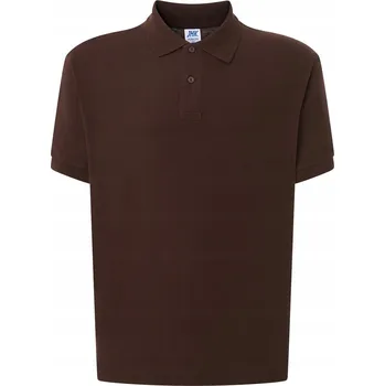 Pánské tričko Pánská Polokošile Hnědá XL JHK BAVLNA 210g Tričko Krátký Rukáv