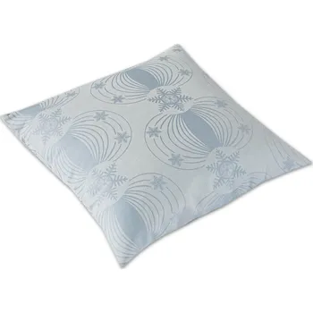 Povlak na dekorativní polštářek Luxusní damaškový povlak na polštář 50x70 EXCELLENT GALA Vločky elegance světle modrá