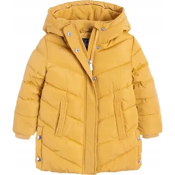 Dívčí kabát Cool Club Zimní dívčí prošívaný kabát žlutý vel. 122