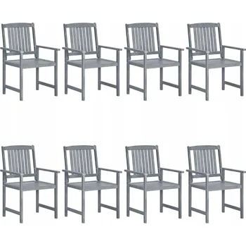 Zahradní židle VidaXL dřevěná šedá