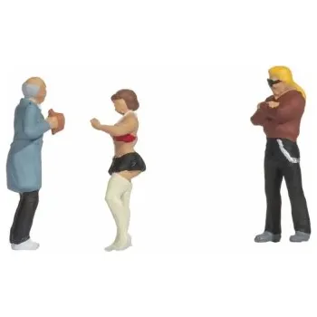 Modelová železnice H0 - vtipné scény -Pouliční prostituce-