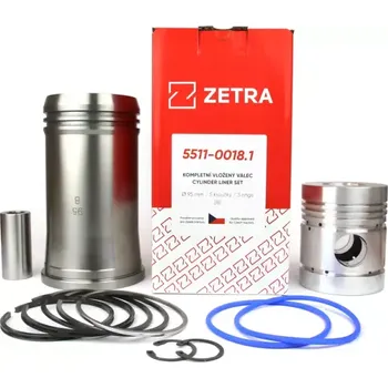 Píst motoru ZETRA Kompletní vložený válec 95/5kr.(B) Ursus C-360 | 5511-0018.1; 5711-0099 | AGROAD