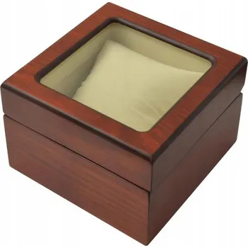 Příslušenství pro čtečku elektronické knihy KRÁSNÉ POUZDRO KRABIČKA NA HODINKY, HNĚDÉ ŠPERKY S SKLEM P002