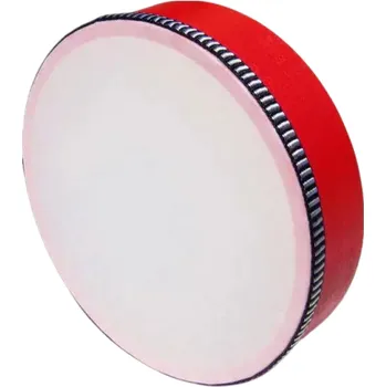 Klasická kytara Dětský dřevěný ruční buben hudební rytmický nástroj vzdělávací hračka pro děti rozvoj hudebního sluchu a motoriky červený 25.5 cm