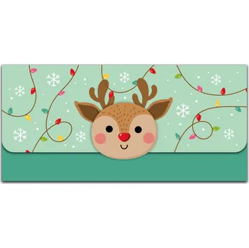 Party dekorace Vánoční magnetická obálka na peníze - Sob