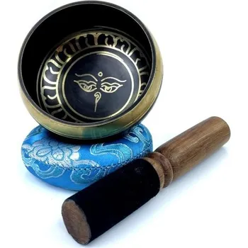 Klasická kytara Miwayer zpívající mísa Nepál ručně vyrobená tibetská zvuková mísa Buddhy černé oko měděná hudební jóga meditace relaxace a tradiční zvuková terapie