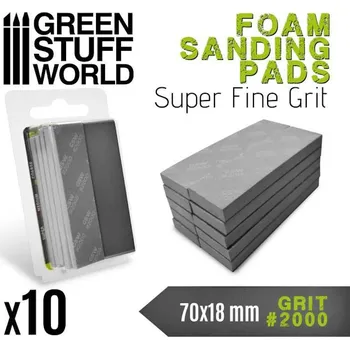 Green Stuff World Foam Sanding Pads 2000 grit - 10x pilník (Green Stuff World)
