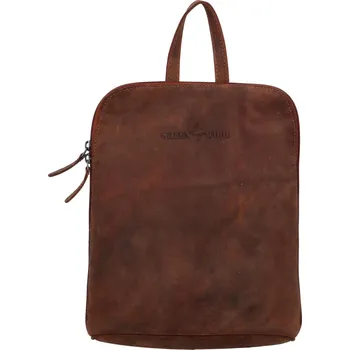 Městský batoh Stylový kožený batoh Green Wood Danter, sandal