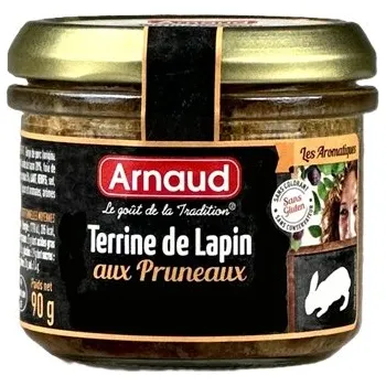 paštika a pomazánka Arnaud Králičí paštika se švestkami, 90g
