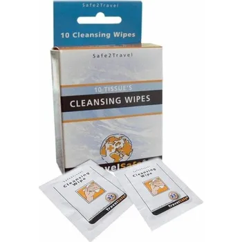 Dezinfekce TravelSafe antibakteriální ubrousky Cleansing Wipes