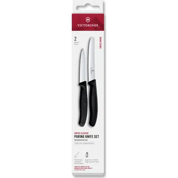 Kuchyňský nůž Sada 2 loupacích nožů Victorinox Swiss Classic 10 cm černé