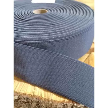 Textilie Pruženka hladká šíře 50 mm tkaná barva šedá tmavá