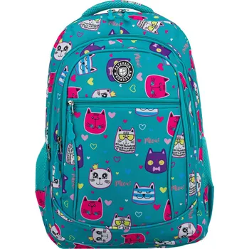 Kabelka Školní batoh pro mládež z polyesteru s roztomilým kočičím vzorem Barva (Varianta): 28