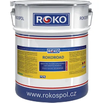barva na zeď Rokospol Rokoroad RK 320 - Silniční barva - černá 5 kg