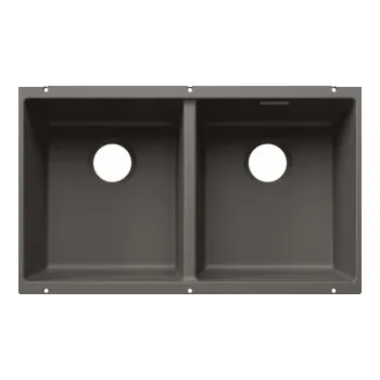 Granitový dřez Blanco SUBLINE 350/350 U InFino Silgranit šedá vulkán bez odtokové armatury - 527827