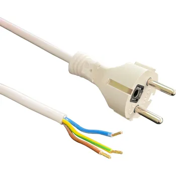 Prodlužovací kabel Flexo PVC šňůra 863109-3-56/3, 3Gx1, dutinky, rovná vidlice, bílá - 3 m