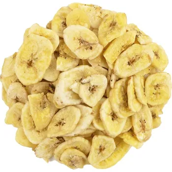 Sušená potravina Banánové chipsy neslazené váha 200g