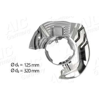 Brzdový kotouč Ochranný plech proti rozstřikování, brzdový kotouč A.I.C. 55506