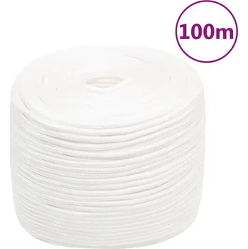 Lany zahrada-XL Lodní lano celobílé 6 mm 100 m polypropylen 152551