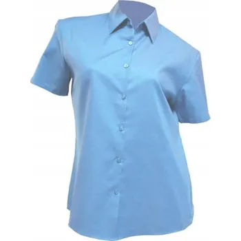 Dámská košile Dámská modrá košile s krátkým rukávem, velikost L