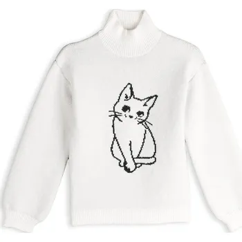 Dívčí svetr GATE Pulovr s potiskem 10Y 825-0396/111