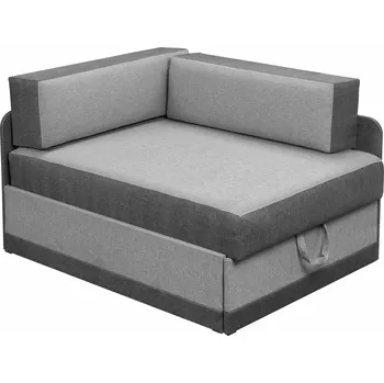 Pohovka Rohová pohovka s funkcí spaní Kacper Grafitová/Šedá