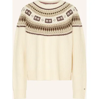 Dámský svetr Tommy Hilfiger Dámský Svetr, režná / béžová / tmavě červená, 40