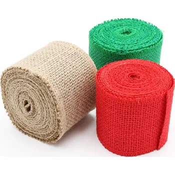 Stuha Dekorační stuha - juta, šířka 60 mm (mix 3 barev) cena za 1 ks