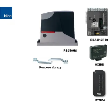 Pohon brány Sada pohonu pro brány do 250 kg NICE Robus Hi-Speed RB250HS (B)
