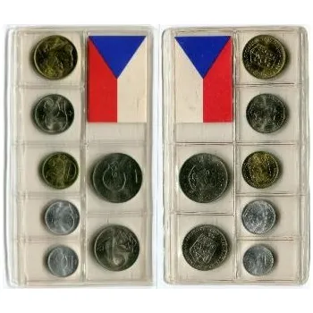 ČESKOSLOVENSKO. Sada oběžných mincí 1980. Obal PVC.