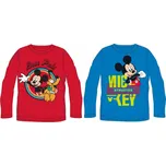 Eplusm Mickey Mouse tričko s dlouhým rukávem Barva: Modrá, Velikost: 116